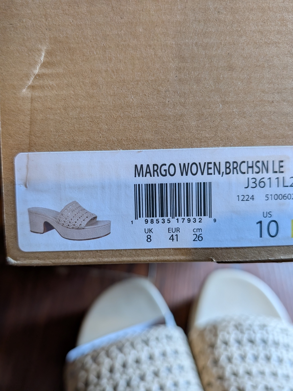 Vince Margo Woven Platform Mules Beige US 10 New Box Spring Summer 90s Y2K Boho - Picture 7 of 8